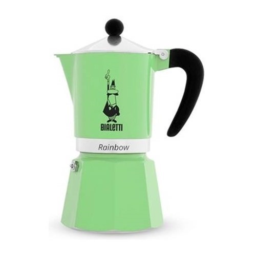 CAFETERA BIALETTI RAINBOW 3TZAS ICE GREEN